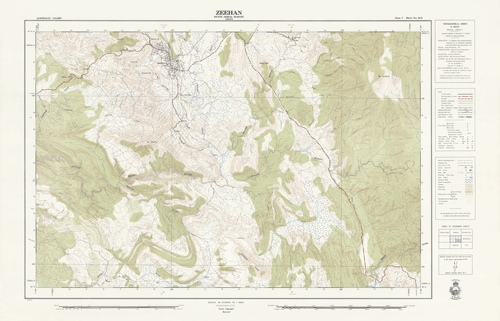 Historic Map of Zeehan D thumbnail