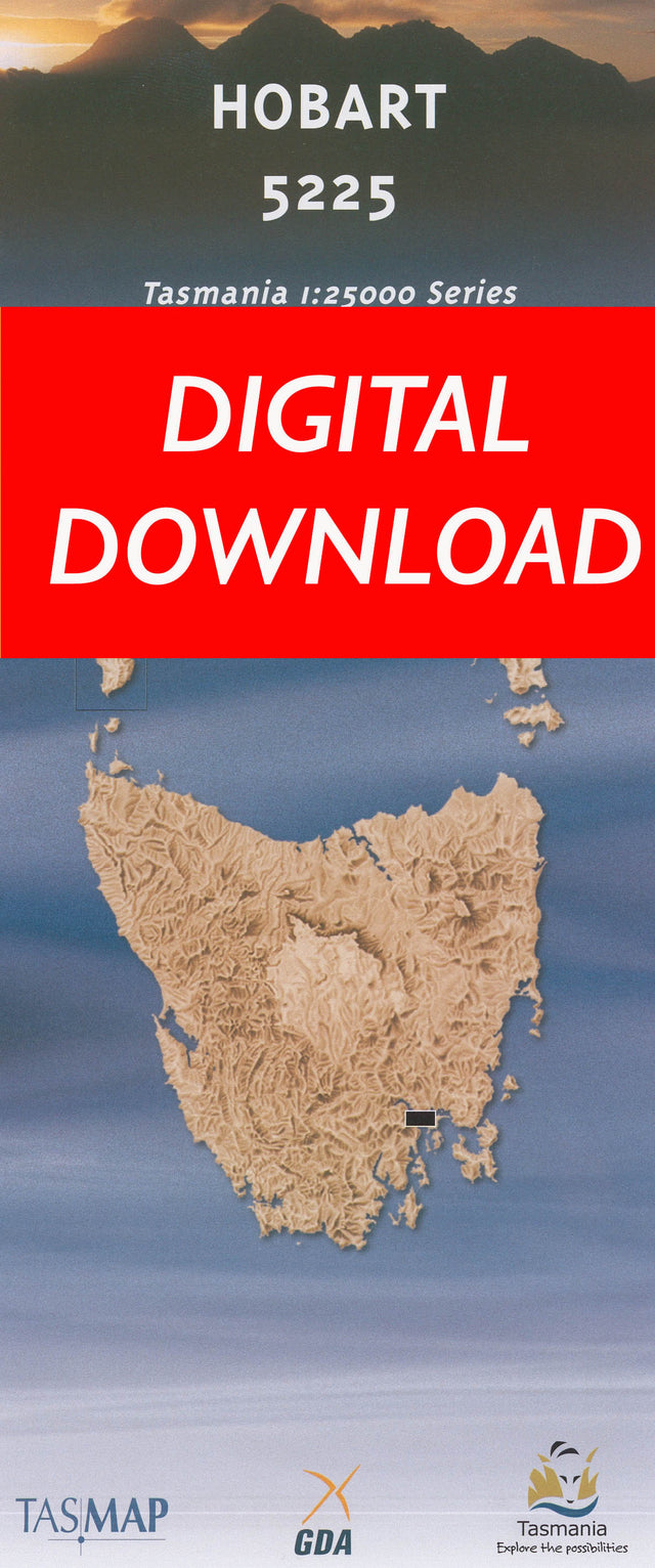 Cover of digital Hobart 5225 1:25 000 map