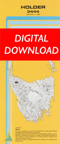 Cover of digital Holder 3444 1:25 000 map