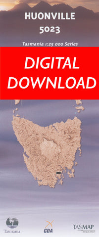 Cover of digital Huonville 5023 1:25 000 map