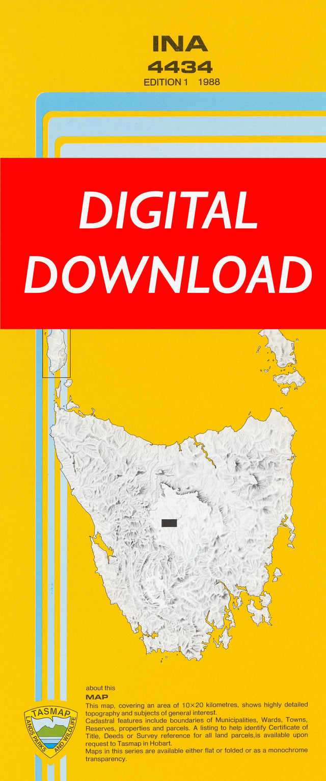 Cover of digital Ina 4434 1:25 000 map