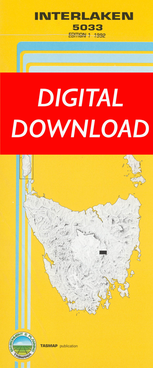 Cover of digital Interlaken 5033 1:25 000 map