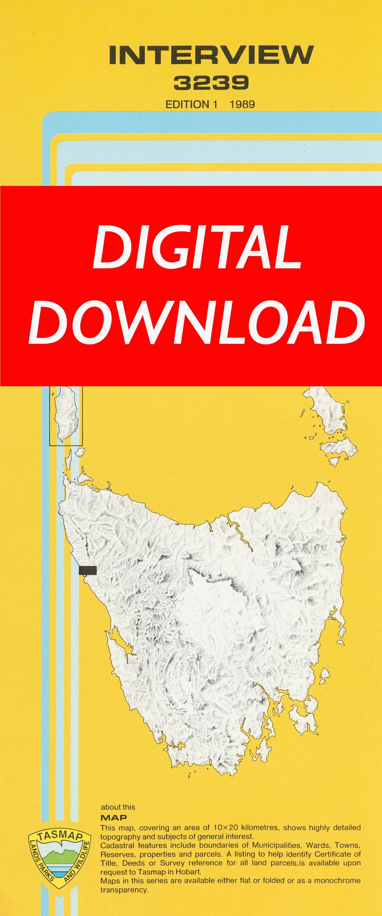 Cover of digital Interview 3239 1:25 000 map