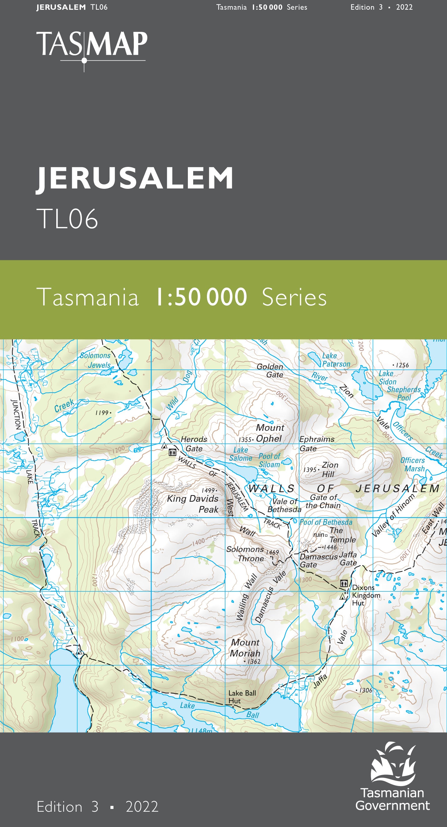 Cover of Jerusalem TL06 1:50 000 Series map