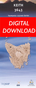 Cover of digital Keith 3643 1:25 000 map