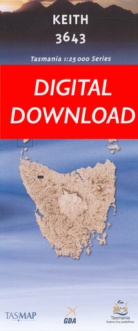 Cover of digital Keith 3643 1:25 000 map