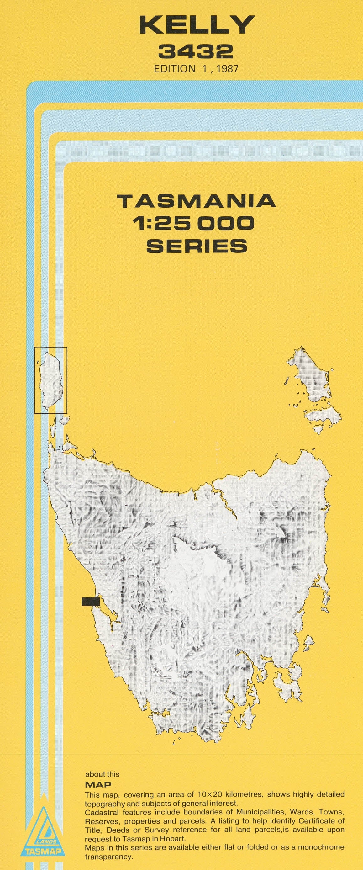 Cover of Kelly 3432 1:25 000 map