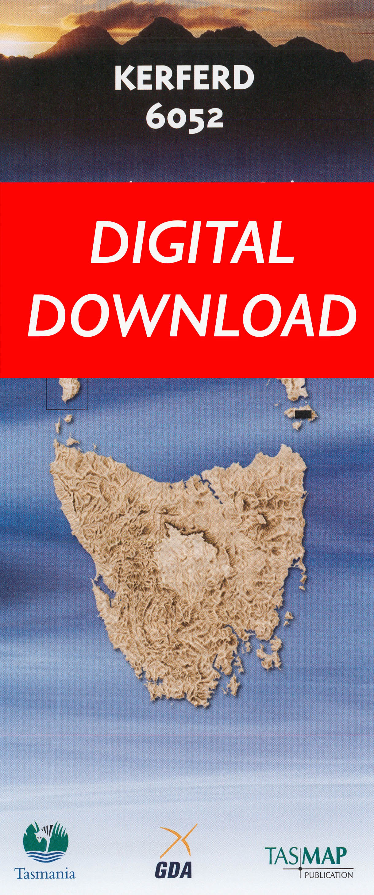 Cover of digital Kerferd 6052 1:25 000 map