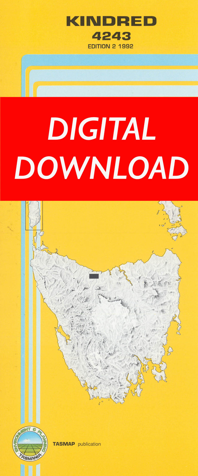 Cover of digital Kindred 4243 1:25 000 map