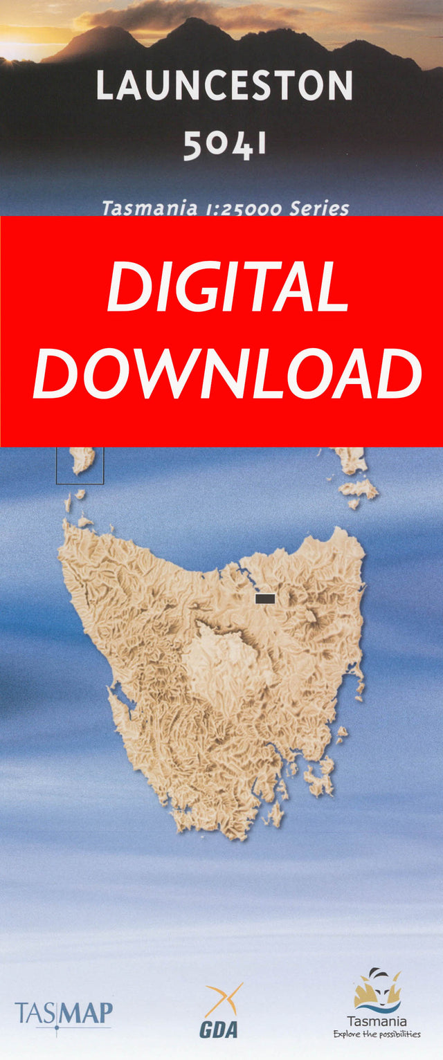 Cover of digital Launceston 5041 1:25 000 map
