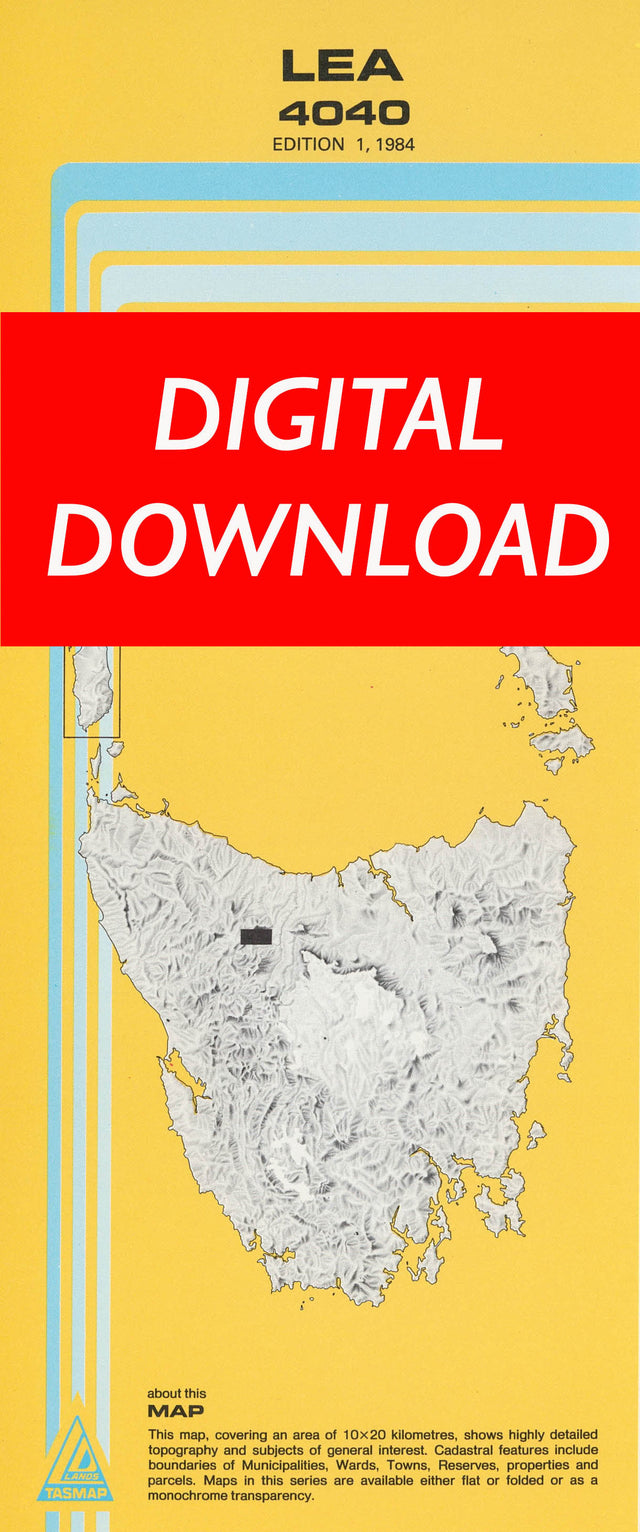 Cover of digital Lea 4040 1:25 000 map