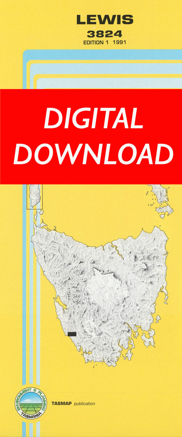 Cover of digital Lewis 3824 1:25 000 map