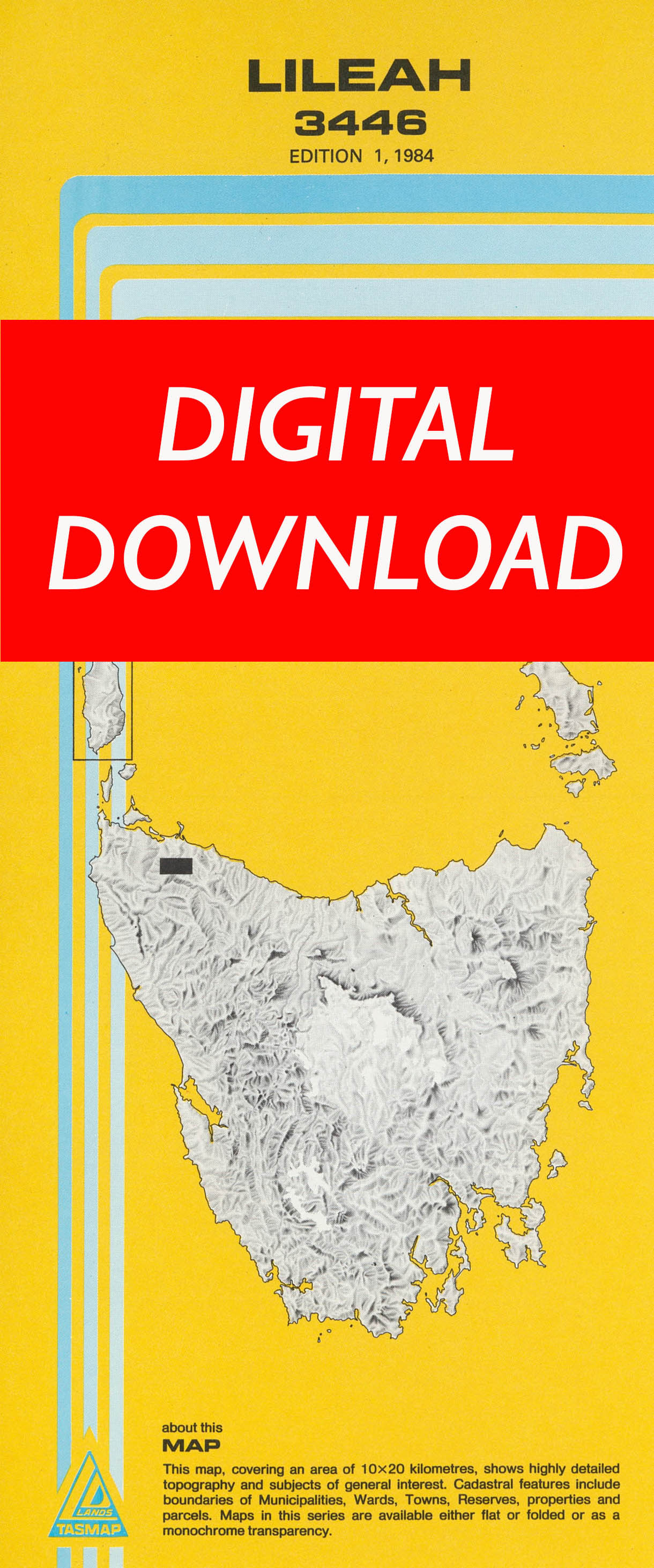 Cover of digital Lileah 3446 1:25 000 map