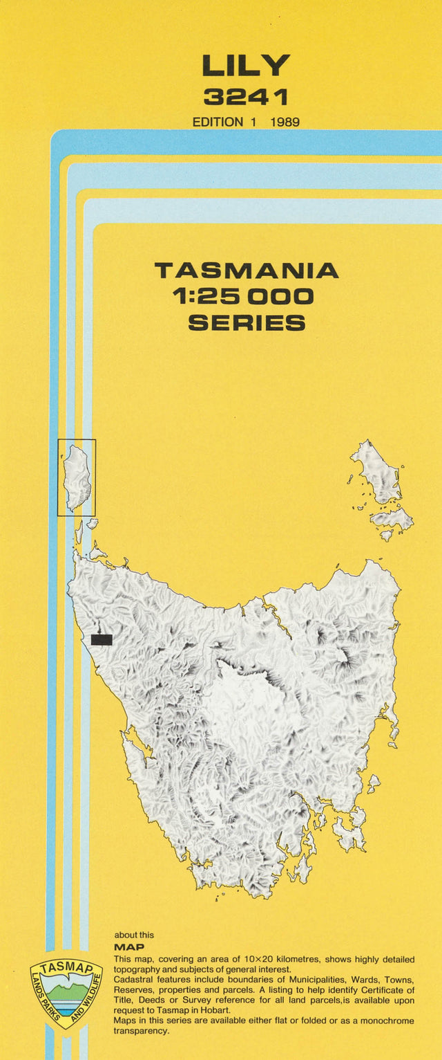 Cover of digital Lily 3241 1:25 000 map
