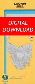 Cover of digital Logan 5955 1:25 000 map