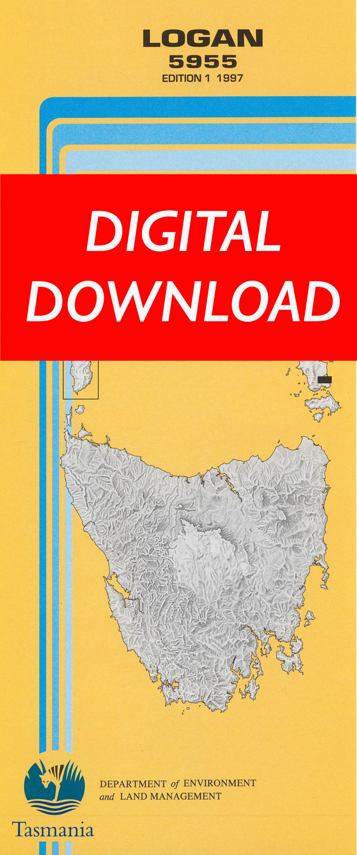 Cover of digital Logan 5955 1:25 000 map