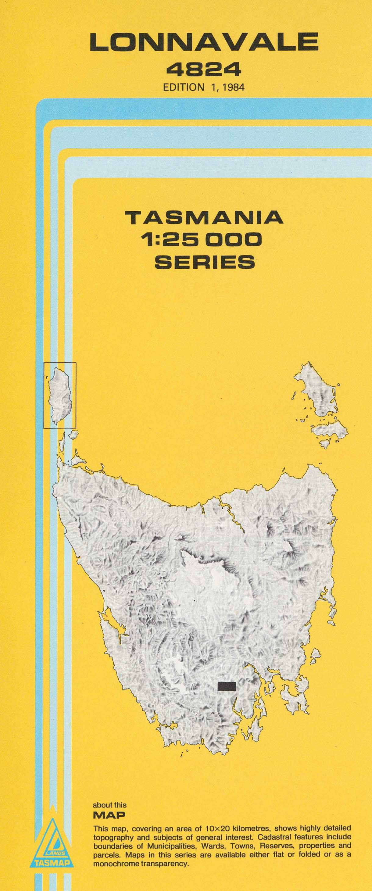 Cover of Lonnavale 4824 1:25 000 map