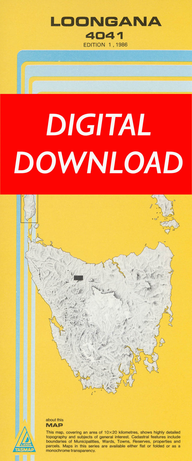 Cover of digital Loongana 4041 1:25 000 map