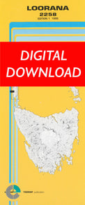 Cover of digital Loorana 2258 1:25 000 map