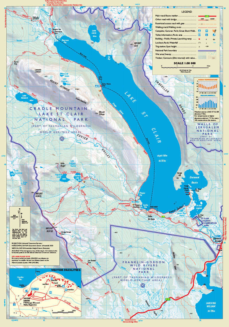 Thumbnail of Lake St Clair Day Walk map 2022 edition