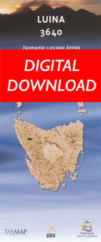 Cover of digital Luina 3640 1:25 000 map