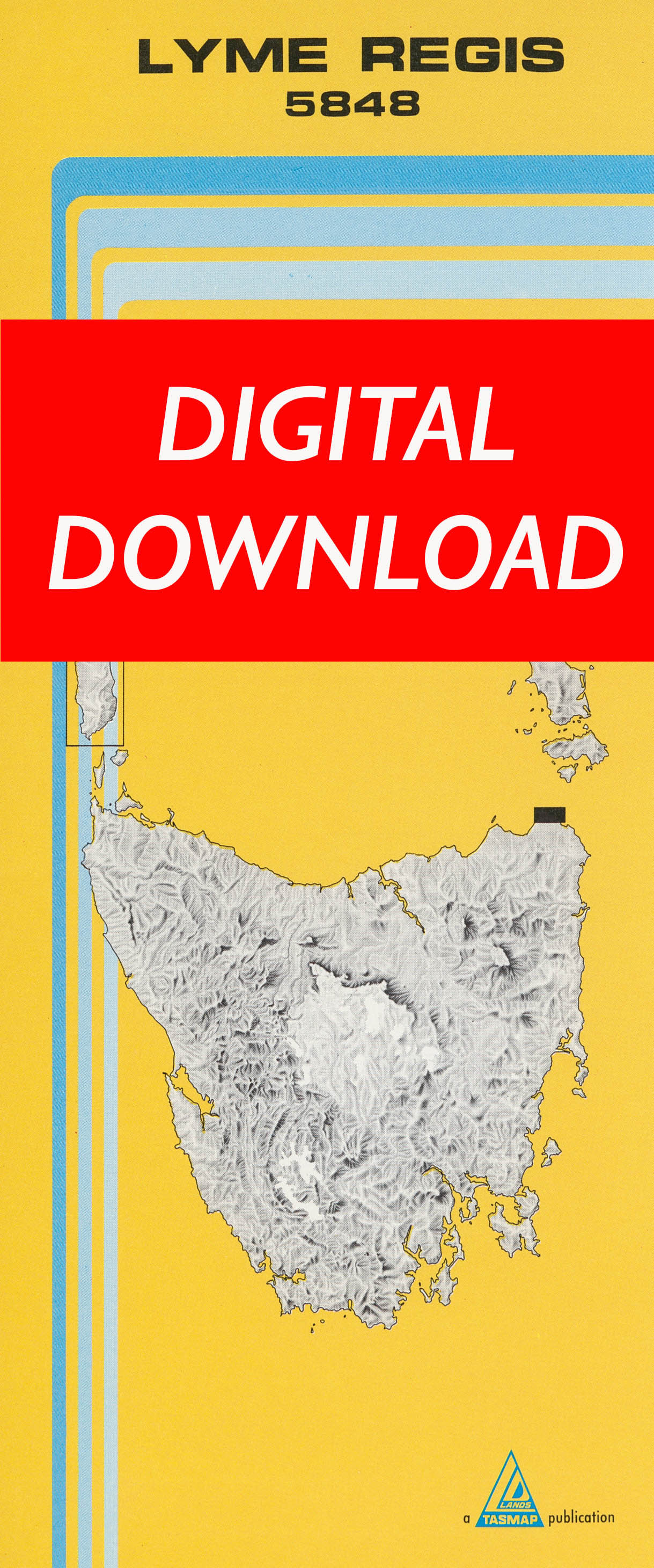 Cover of digital Lyme Regis 1:25 000 map