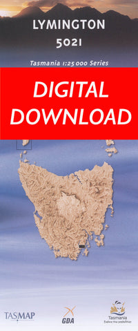Cover of digital Lymington 5021 1:25 000 map