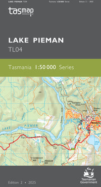 Lake Pieman 1:50000 Topographic Map