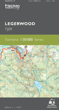 Cover of Legerwood TJ09 1:50 000 Series map