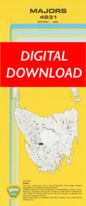 Cover of digital Majors 4231 1:25 000 map
