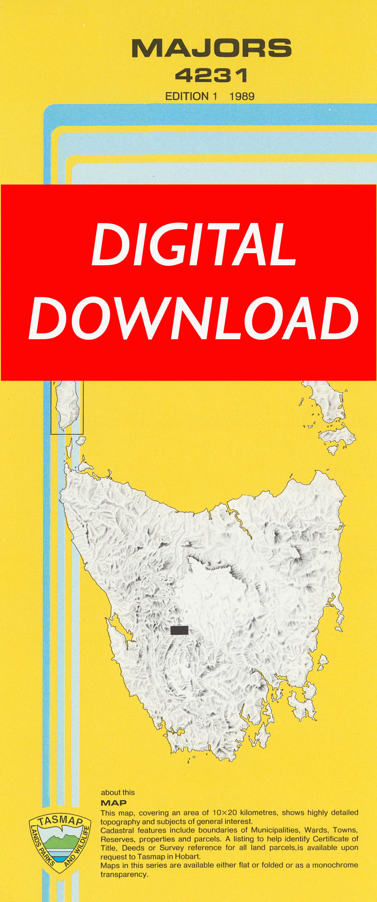 Cover of digital Majors 4231 1:25 000 map