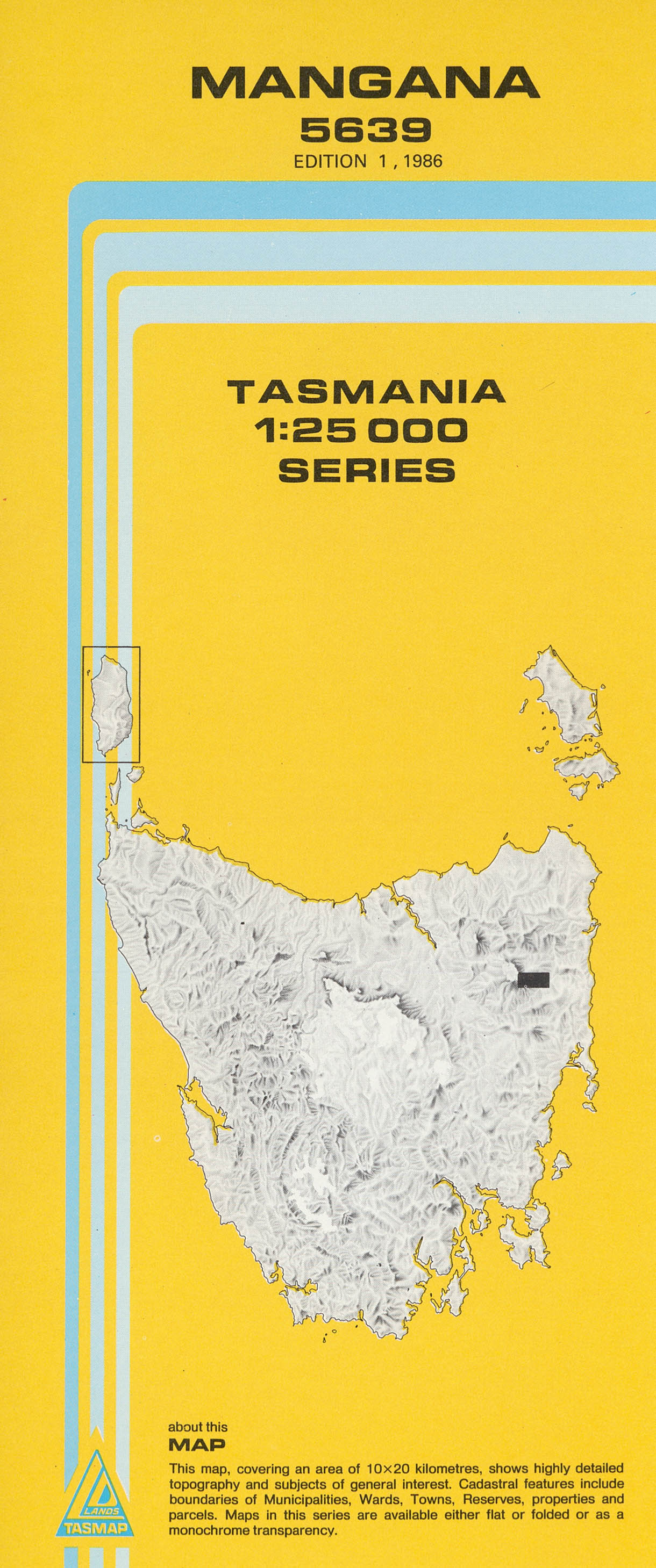 Cover of Mangana 5639 1:25 000 map