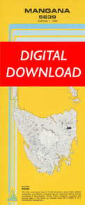 Cover of digital Mangana 5639 1:25 000 map