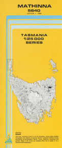 Cover of Mathinna 5640 1:25 000 map