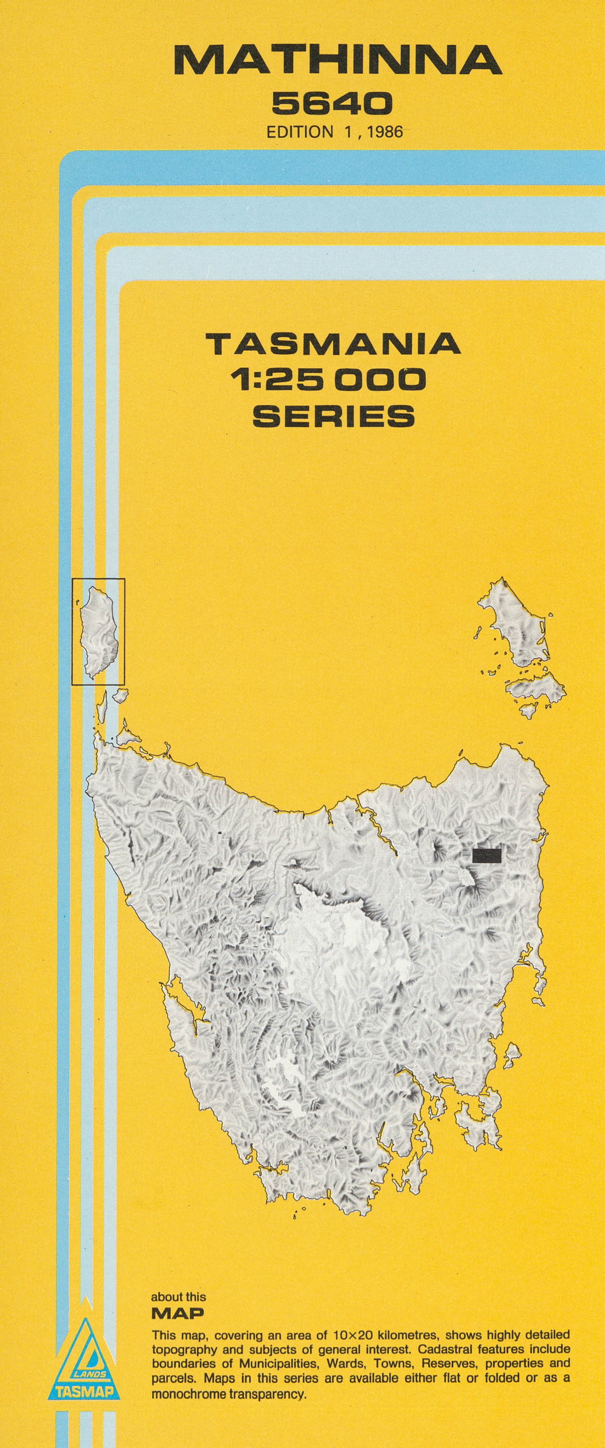 Cover of Mathinna 5640 1:25 000 map