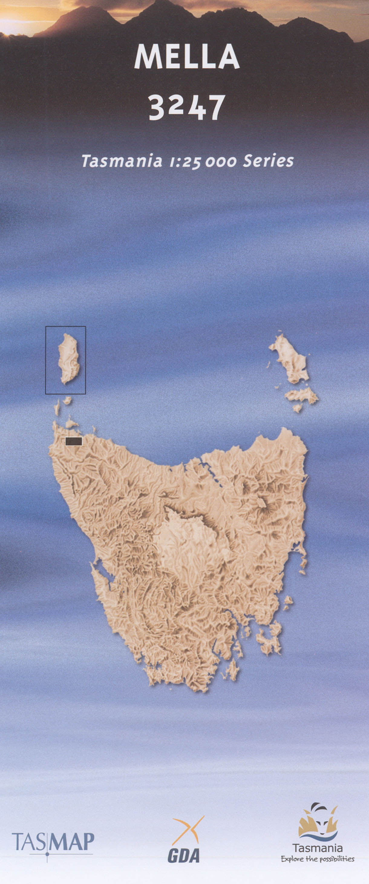 Cover of Mella 3247 1:25 000 map