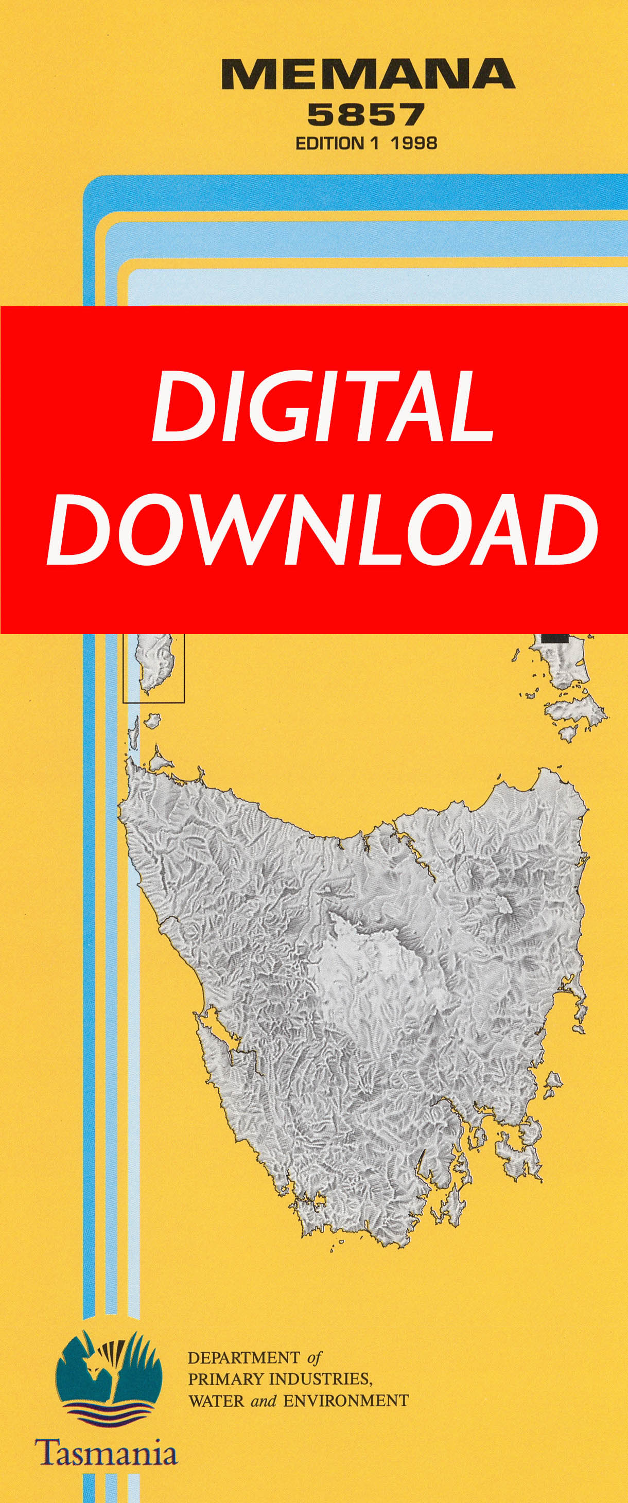 Cover of digital Memana 5857 1:25 000 map
