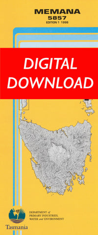 Cover of digital Memana 5857 1:25 000 map