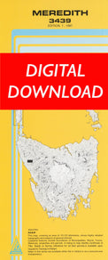 Cover of digital Meredith 3439 1:25 000 map