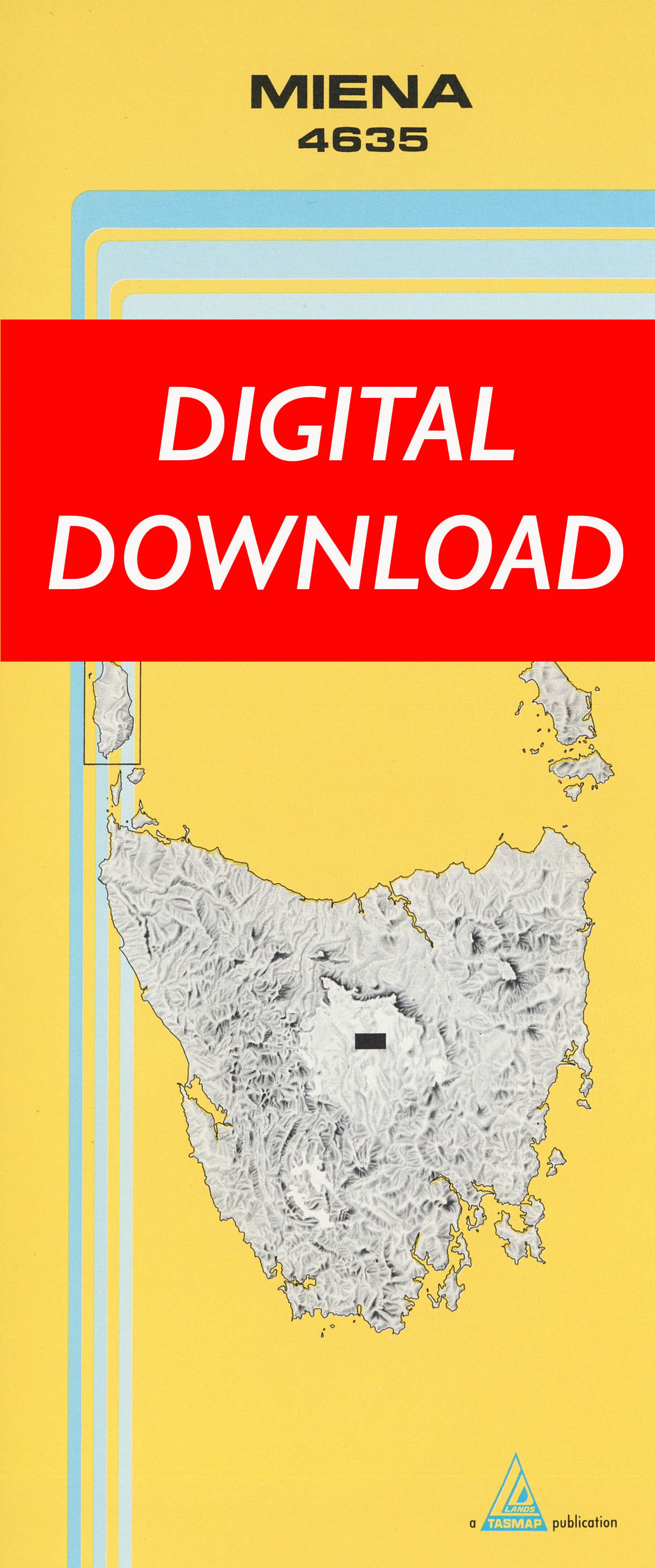 Cover of digital Miena 4635 1:25 000 map
