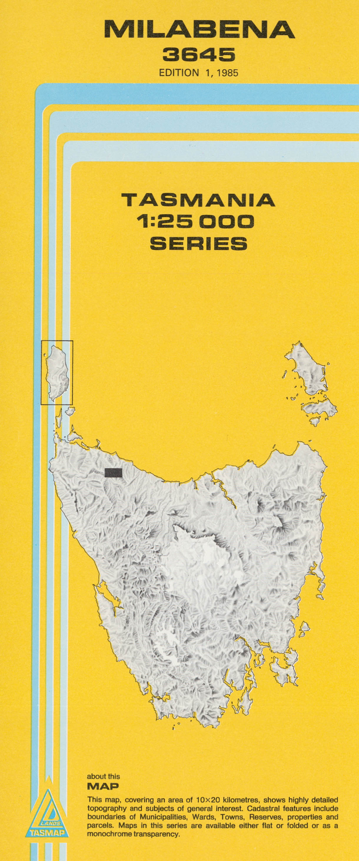 Cover of Milabena 3645 1:25 000 map