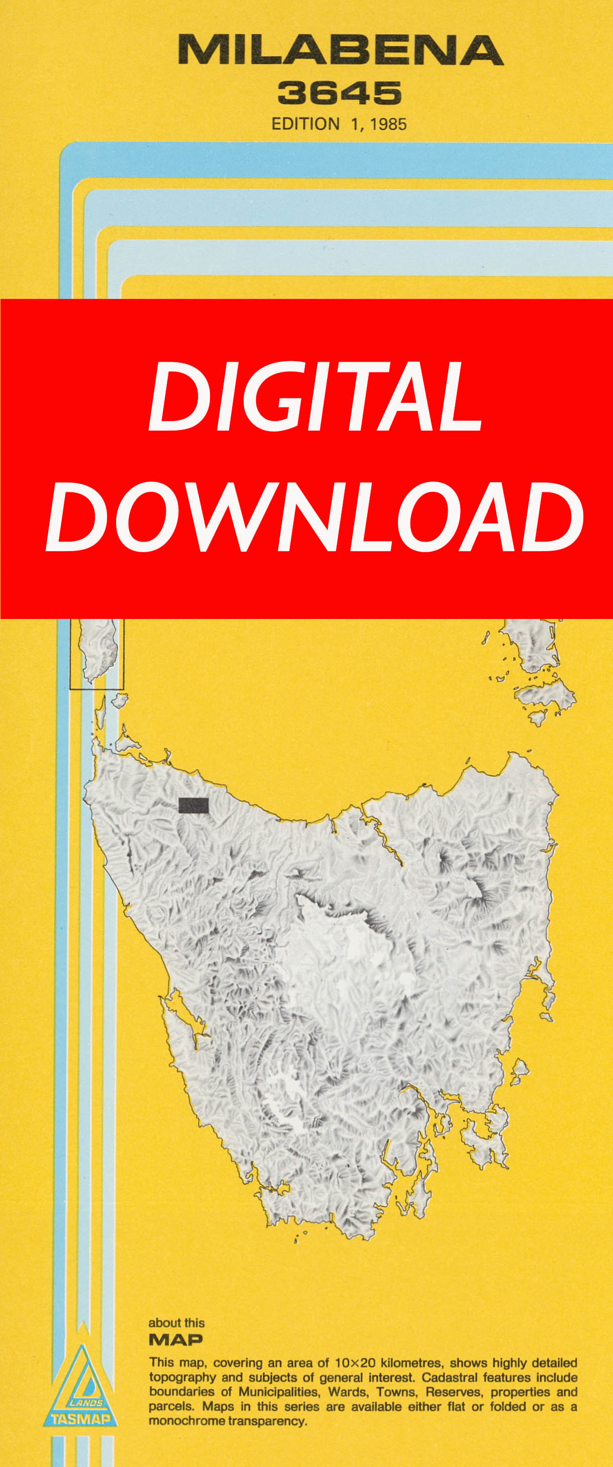 Cover of digital Milabena 3645 1:25 000 map