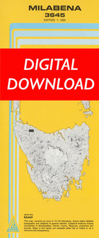 Cover of digital Milabena 3645 1:25 000 map