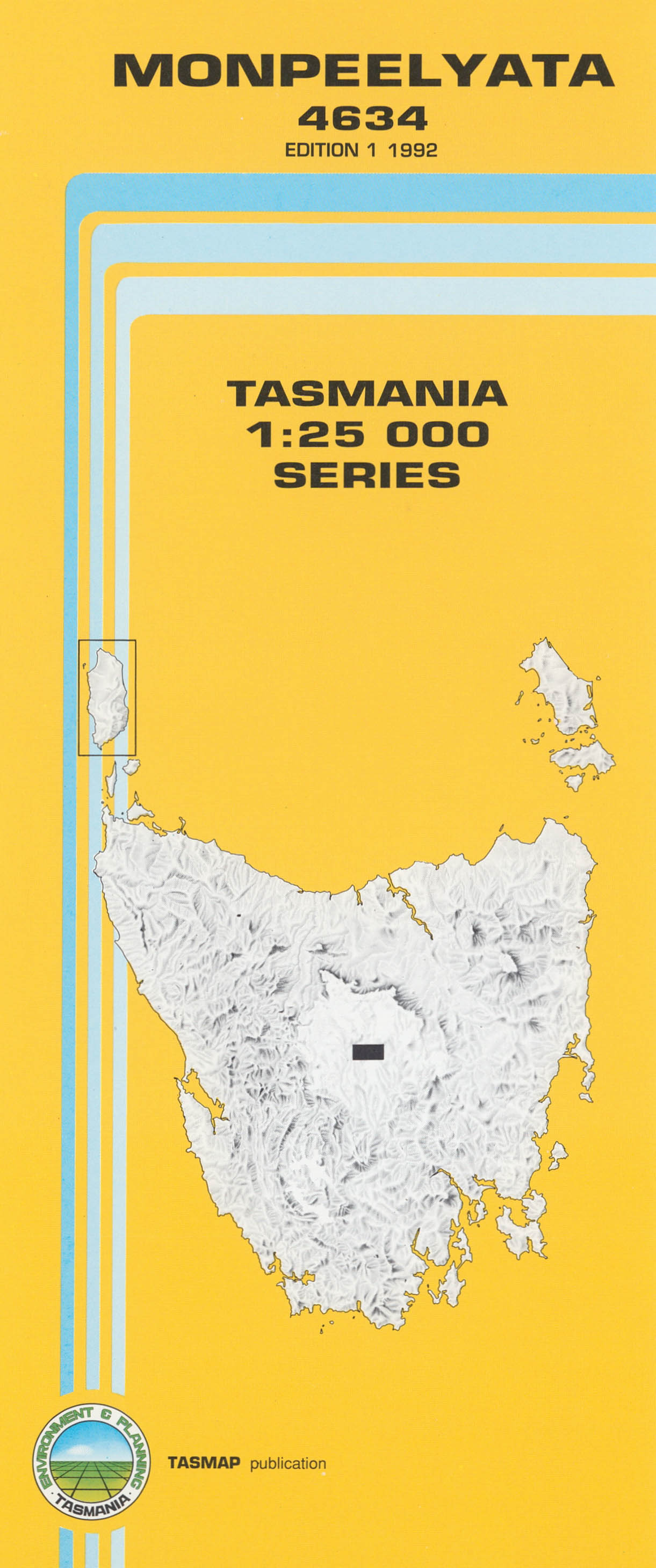 Cover of Monpeelyata 4634 1:25 000 map
