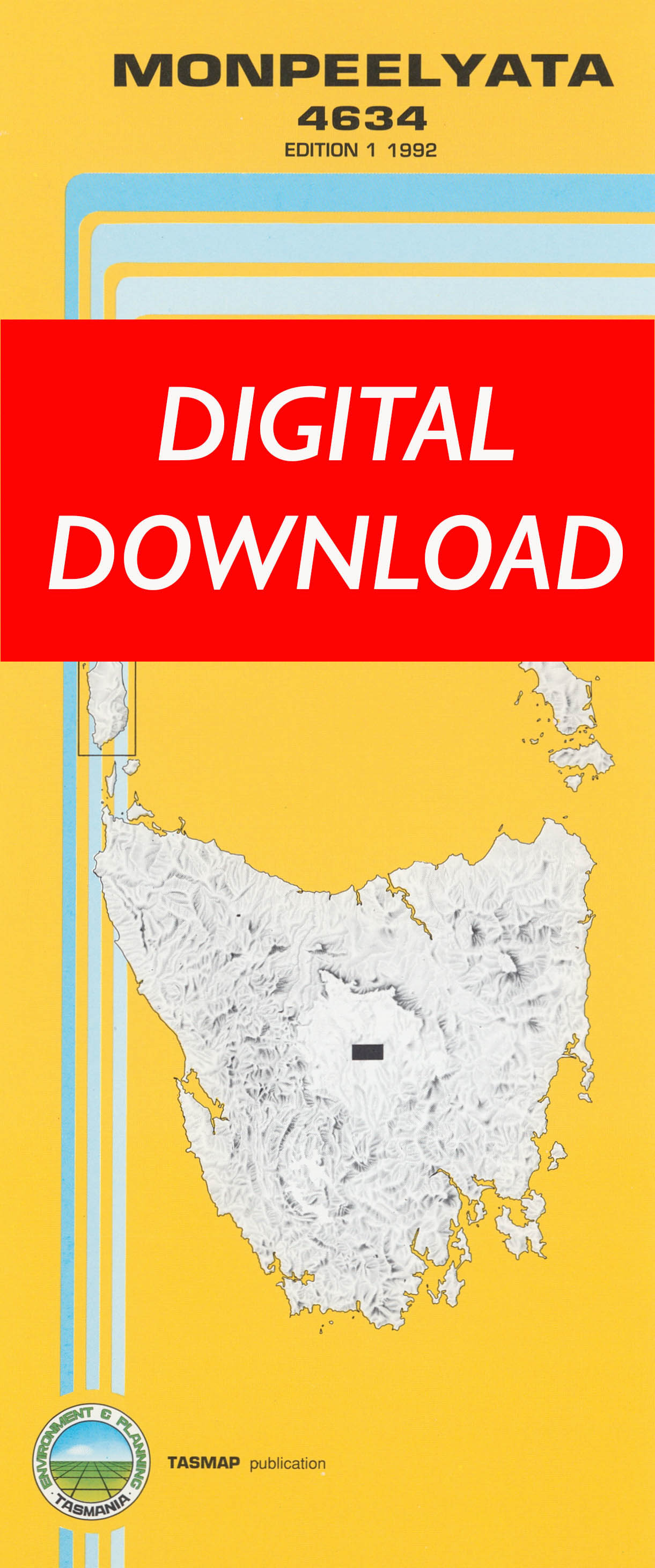 Cover of digital Monpeelyata 4634 1:25 000 map