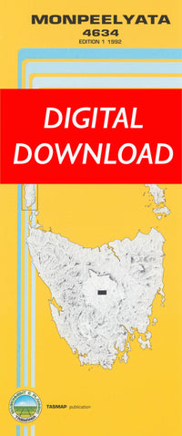 Cover of digital Monpeelyata 4634 1:25 000 map