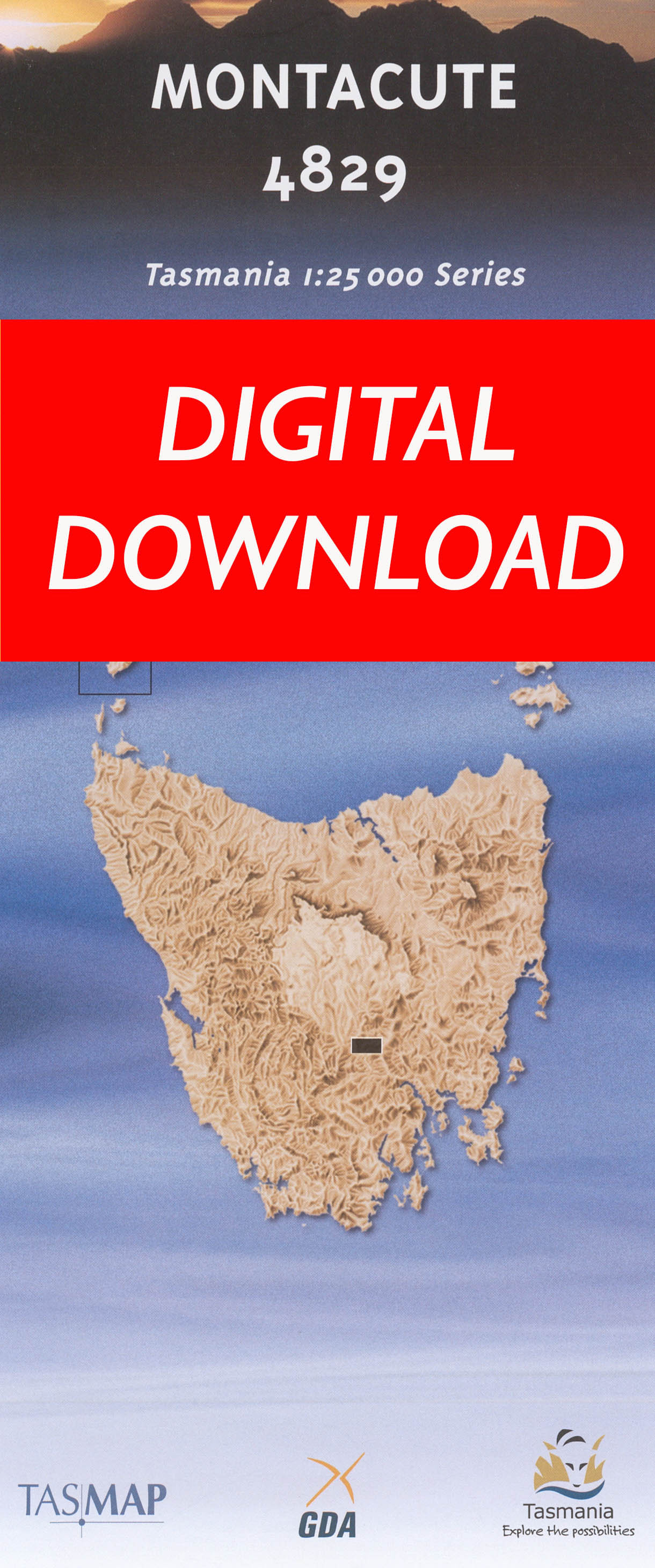 Cover of digital Montacute 482 1:25 000 map