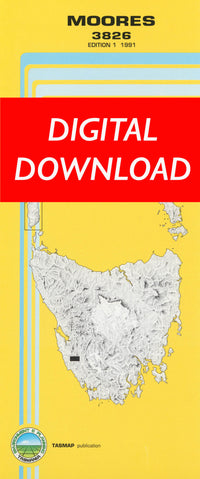 Cover of digital Moores 3826 1:25 000 map