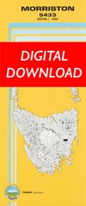 Cover of digital Morriston 5433 1:25 000 map