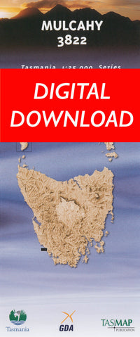 Cover of digital Mulcahy 3822 1:25 000 map